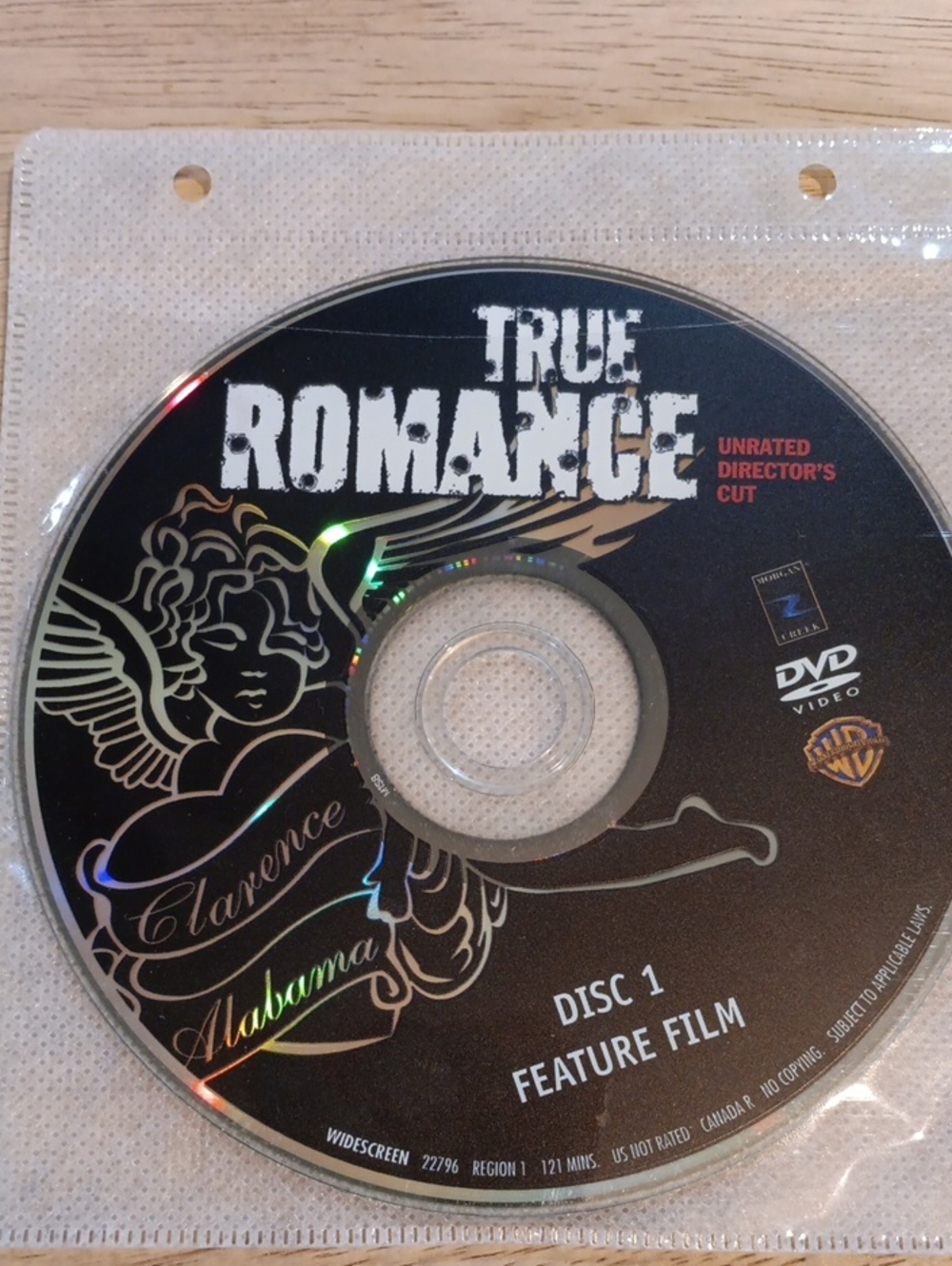 True Romance (Unrated Director's Cut) DVD *NO CASE*